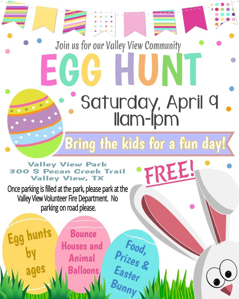 Community Egg Hunt - City Of Valley View, Texas